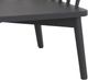 Moe's Home Collection Wren Warm White Teak Outdoor Lounge Chair-4