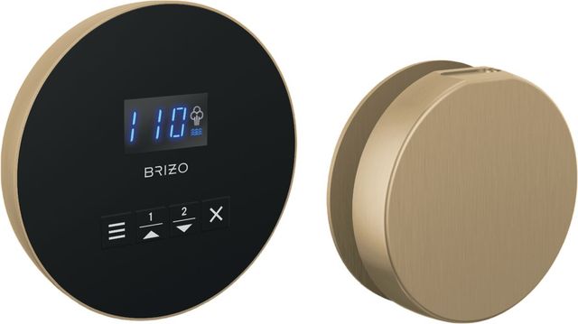Brizo Mystix™ Lumicoat® Luxe Gold® Elemental Round Steam Set-0