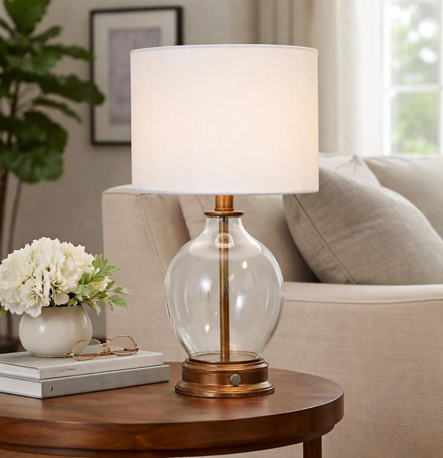Stylecraft Painted Antique Gold Table Lamp-1