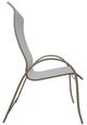 Telescope Casual Aruba Abalone/Beachwood Aluminum/Fabric Outdoor Sling Supreme Stacking Arm Chair-2