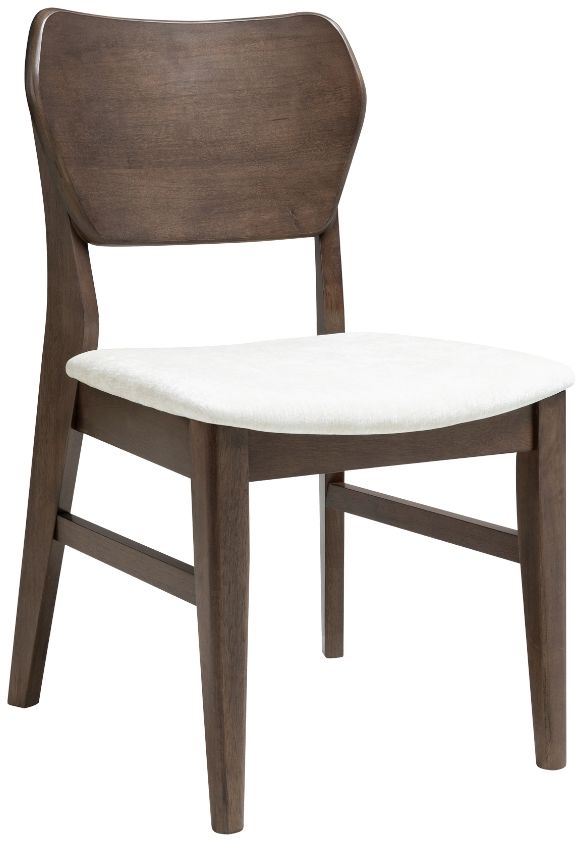 Intercon West End Ivory/Saddle Curved Panel Side Chair-0