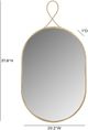 TOV Furniture Ravina Braided Brass Oval Wall Mirror-2