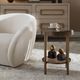Uttermost® Cusano Antique Brass Round Marble Accent Table-2