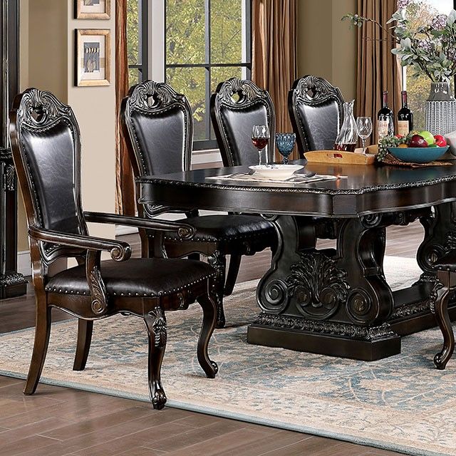 Furniture of America® Lombardy Walnut Dining Table-2
