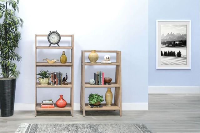 Sunny Designs™ Desert Rock Brown 48" Folding Bookcase-1