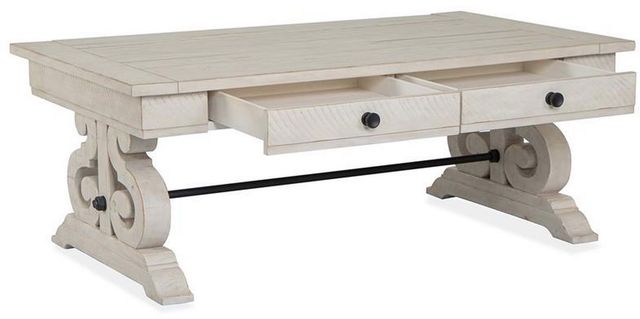 Magnussen Home® Bronwyn Alabaster Rectangular Cocktail Table-2