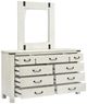 Magnussen Home® Chesters Mill Aged Iron/Alabaster Dresser and Mirror-3