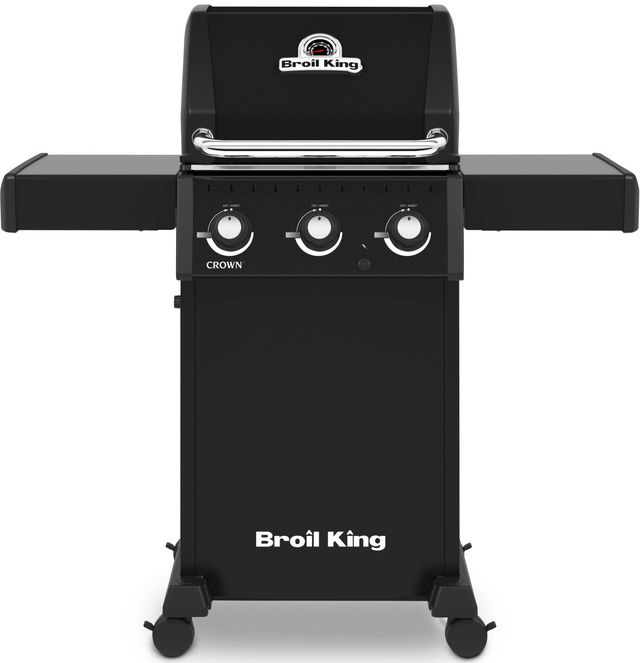 Broil King® Crown™ 310 3-Burner Black Freestanding Natural Gas Grill-0