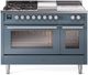 Ilve® Professional Plus II 48" Blue Grey Pro Style Dual Fuel Range-0
