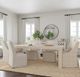 Classic Home Warwick Oatmeal Rolling Wingback Dining Chair-2