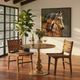 Dovetail Furniture Carden Brown Leather Dining Chair-1