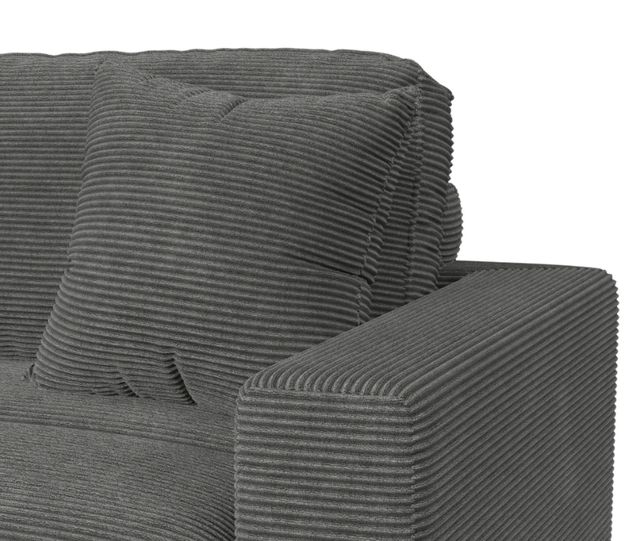 Elements International Arizona 6-Piece Steno Charcoal Modular Sectional and Left-Arm Facing Chaise-4