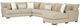 Albany Industries 4-Piece Tweed Toast Right-Arm Facing Chaise Sectional -0