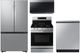 Samsung 4 Piece Stainless Steel Gas Kitchen Package-0