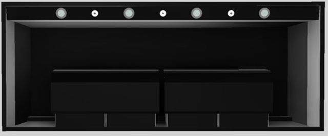 Vent-A-Hood® Designer Series 60" Black Wall Mounted Range Hood-3