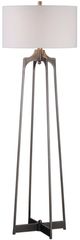 Uttermost Adrian Aged Gun Metal Floor Lamp-0