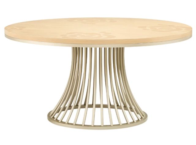 Michael Amini® Camellia Field Caramel Round Dining Table-0