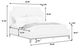 Pulaski™ Asher Park Cloud/Piano Brown Queen Upholstered Panel Bed -2