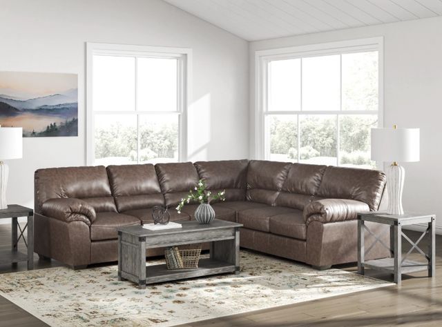 Signature Design by Ashley® Whitlock 3-Piece Umber L-Shape Sectional-2