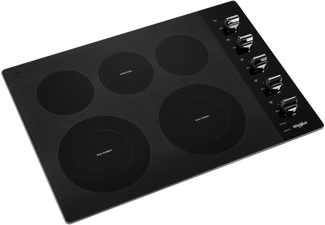 Whirlpool® 30" Black Electric Cooktop-1
