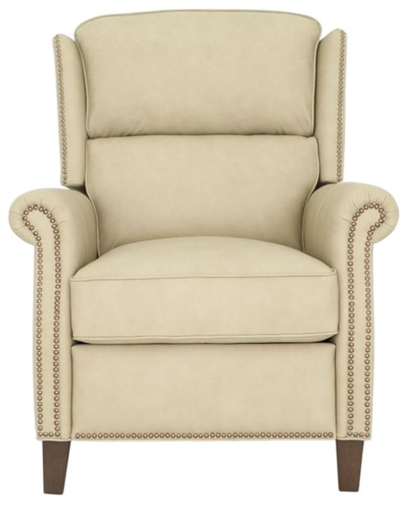 BarcaLounger® Shasta Cashmere Stone Leather Manual Recliner-3