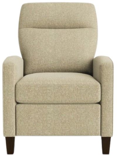 Bassett® Furniture Customizable Emmett Track Arm Lay Flat Manual Recliner-1