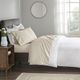 Olliix by Beautyrest Ivory California King 400 Thread Count Wrinkle Resistant Cotton Sateen Sheet Set-5