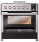 Ilve® Panoramagic 36" Stainless Steel Pro Style Dual Fuel Gas Range-3