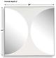 Uttermost® New Moon White Mirrored Wall Decor-4
