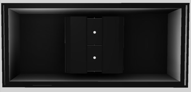 Vent-A-Hood® Designer Series 66" Black Island Range Hood-3