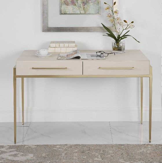 Uttermost® Jewel White Modern Desk-1