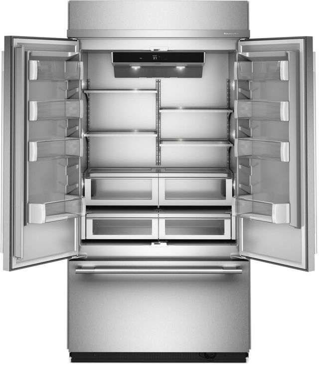KitchenAid® 42" 24.2 Cu. Ft. PrintShield™ Stainless Steel Built-In French Door Refrigerator -1