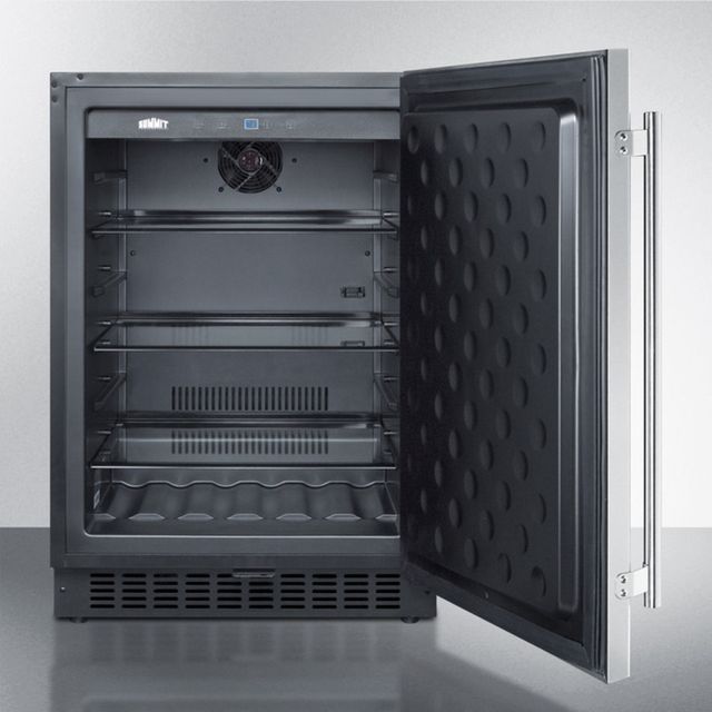 Summit® 4.6 Cu. Ft. Stainless Steel Under the Counter Refrigerator-1