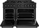 ZLINE Classic 48" Black Stainless Steel Pro Style Dual Fuel Range-2