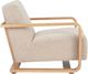 Moe's Home Collection Eckersley Beige Faux Shearling Lounge Chair-2