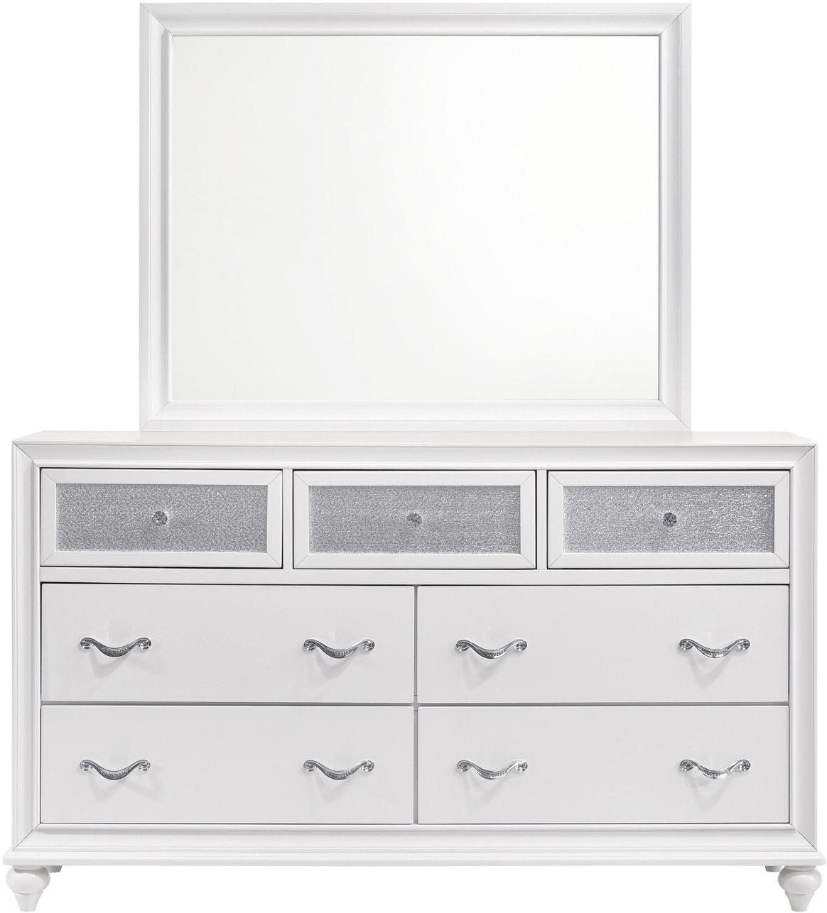 Coaster® Barzini 4-Piece White Queen Bedroom Set | Store For