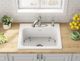 American Standard Quince Brilliant White 25" 4-Hole Drop-In Single-Bowl Kitchen Sink-5