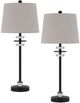 Cal® Lighting & Accessories Sitka 2-Piece Black Buffet Lamp Set-0