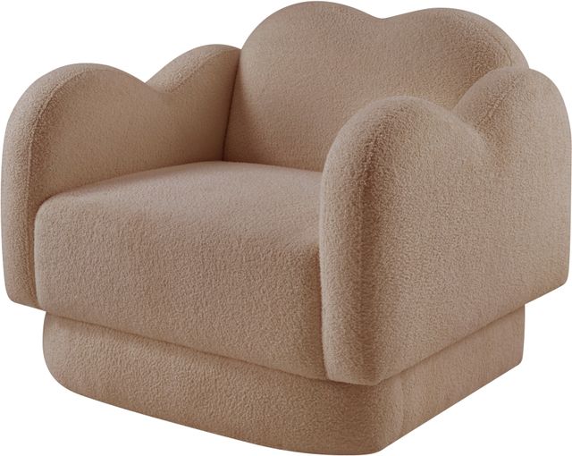 Meridian Furniture Bloom Beige Teddy Fabric Accent Chair-2