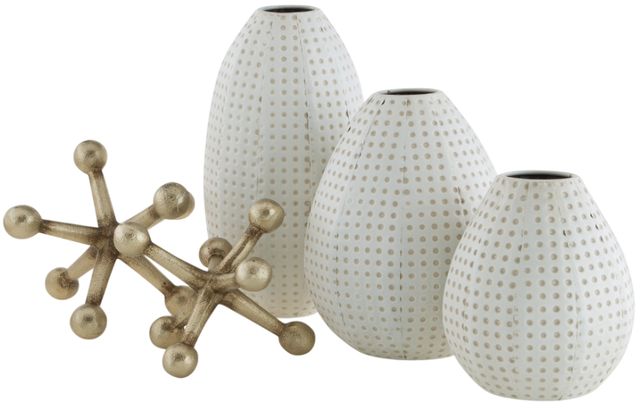 Signature Design by Ashley® Azerton 5-Piece Gold/White Accessory Set-0