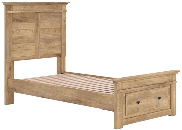 Signature Design by Ashley® Makidern Tan Twin Panel Storage Bed-2
