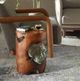 Uttermost® Rafe Natural Teak Accent Stool with Antique Silver Accent-1