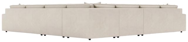 Bernhardt Nest Bernhardt Living 5-Piece Beige Leather L-Shape Facing Sectional-3