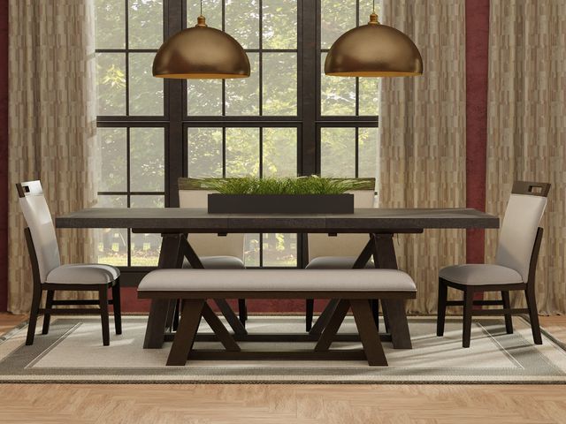 Charcoal Dining Set, Dining Bench Free!-1