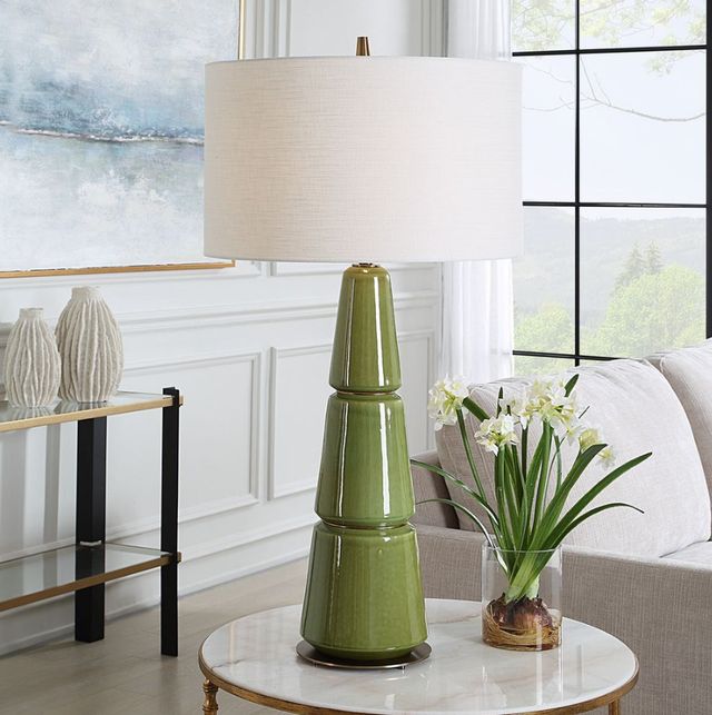 Uttermost® Mendell Moss Green Table Lamp-2