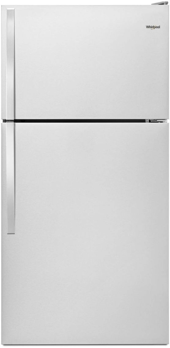 Whirlpool® 30" 18.2 Cu. Ft. Stainless Steel Top Freezer Refrigerator-0