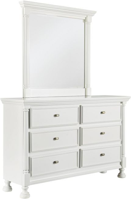 Signature Design by Ashley® Kaslyn White Bedroom Mirror-1