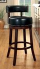 Furniture of America® Shirley 2-Piece 25" Black/Dark Oak Counter Stool Set-1