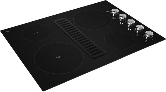 KitchenAid® 30" Black Electric Downdraft Cooktop-5