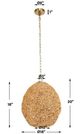 Uttermost® Kauri Natural Wooden Beads Small Pendant-2